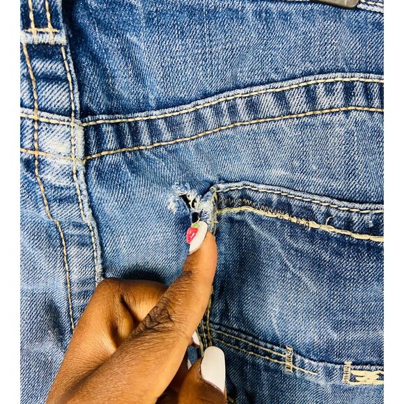 Ariat Mens Jeans Straight Medium Wash Blue Denim Jeans 100% Cotton W33 x L32 - Picture 6 of 14